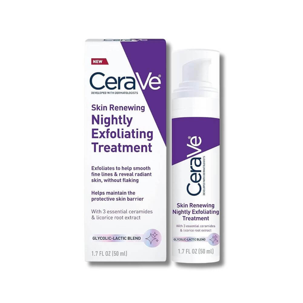 Skin Renewing Nightly Exfoliating Treatment Glycolic Acid Face Serum